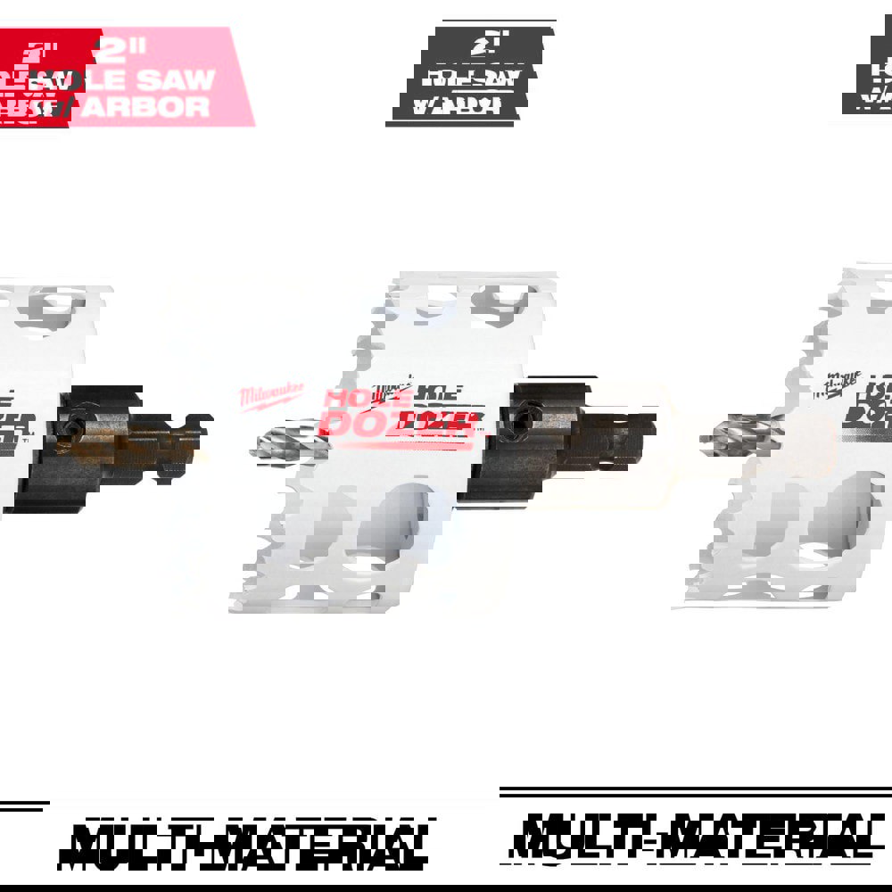 Hole Saws; Hole Saw Compatibility: Power Drills ; Saw Diameter (Inch): 2 ; Saw Material: Bi-Metal ; Cutting Depth (Decimal Inch): 1.8000 ; Cutting Edge Style: Toothed ; Material Application: General Purpose